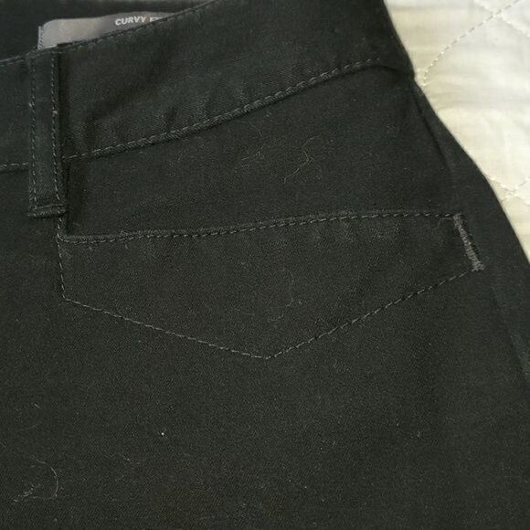 Eddie Bauer Curvy Fit Spandex Black Pocketed High Rise‎ Zippered Sz 8L Pants - Picture 5 of 11